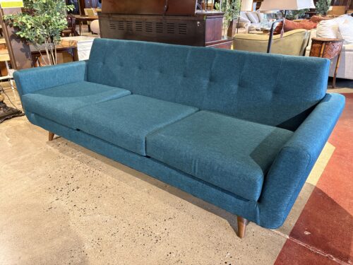 JOYBIRD Hughes Mid-Century Modern Sofa in Lucky Turquoise
