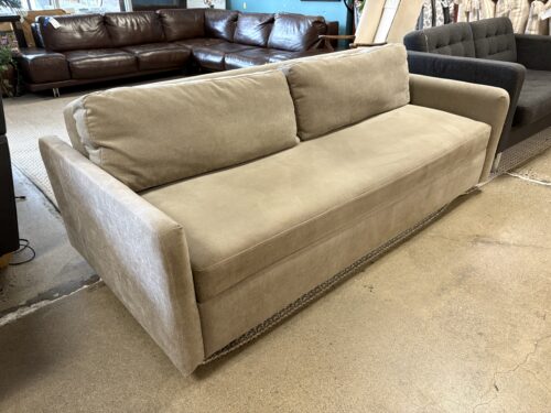 Stone Grey Fabric Sleeper Sofa