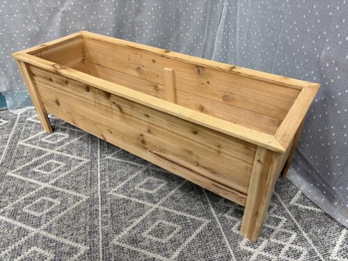 Rectangular Spanish Cedar Elevated Planter