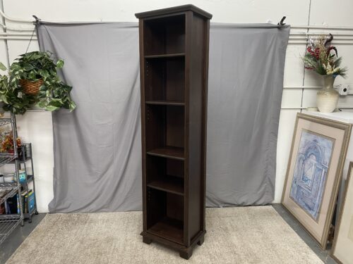 Classic Dark 5-Tier Tall Bookshelf