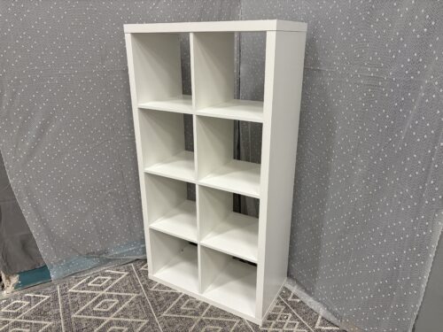 IKEA Kallax 8 Shelf Cube Organizer in White
