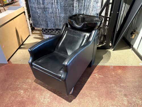 Professional Black Salon Shampoo Backwash Station