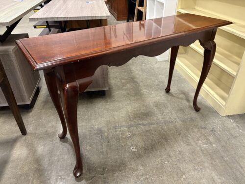 Cherry Lacquered Finish Entry Table