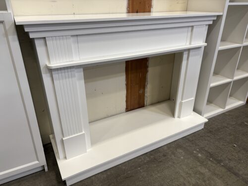 Farmhouse Style White Fireplace Mantel