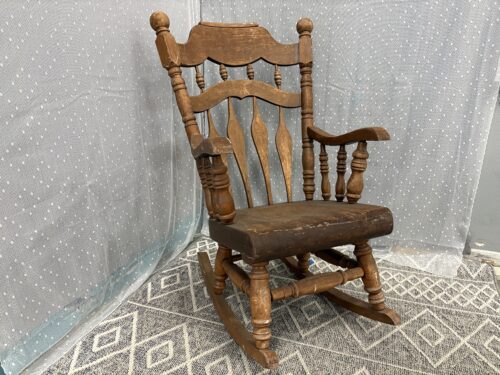 Vintage Rustic Large Rocking Chair