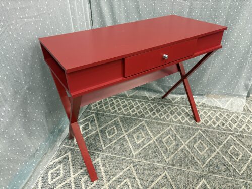 AMERIWOOD HOME Vibrant Red Campaign Style Desk