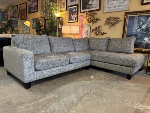 STYLUS Speckled Grey 2-Piece Sectional w/ Lounger