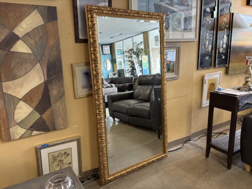 Z-GALLERIE Ornate Golden French Inspired Large Beveled Hanging Mirror