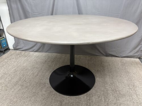 CRATE & BARREL Nero 48" Concrete Dining Table w/ Black Base