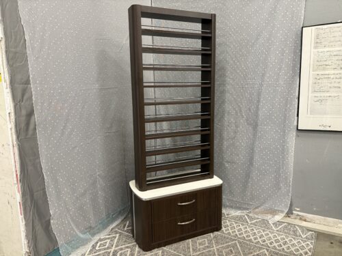 LEXOR 2 Drawer 10 Shelf Salon Storage and Polish Display Rack