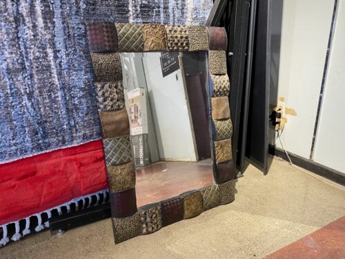 UTTERMOST Rustic Patchwork Wall Hanging Mirror