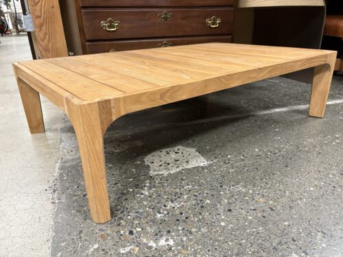 RESTORATION HARDWARE Malta Natural Teak Coffee Table