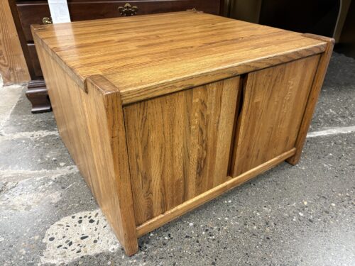 Natural Wood Finish Storage Coffee Table