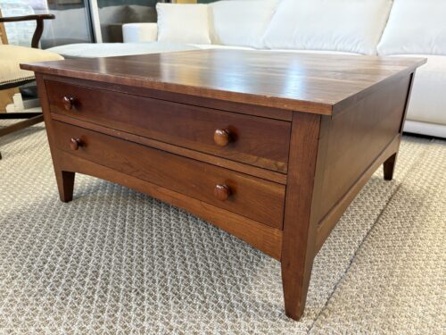 ETHAN ALLEN Impressions Cherry Finish 4-Drawer Coffee Table