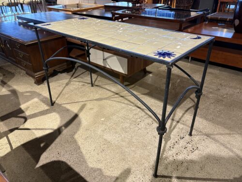 Vintage Mexican Sun and Moon Tall Garden Table