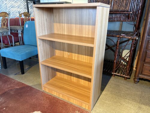 Natural Oak Finish 2-Shelf Adjustable Bookcase