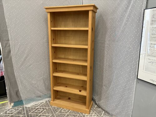 BALLARD BOOKCASE COMPANY Natural Finish Knotty Pine 6 Tier Bookcase