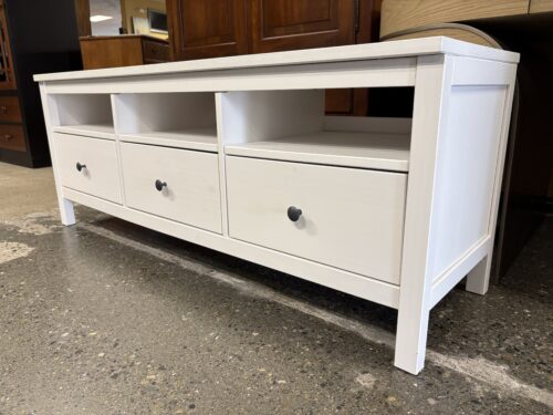 IKEA Hemnes White TV Stand w/ 3 Drawers