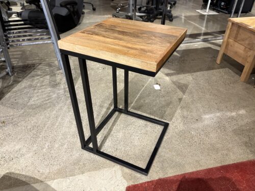 Modern Industrial Style C Shaped Side Table