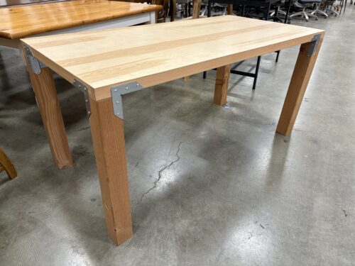 Wooden Industrial Bracket Dining Room Table