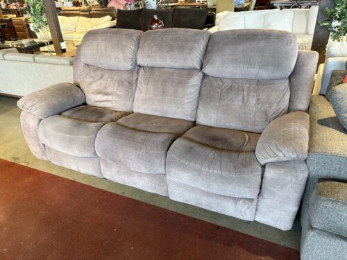 Three Seater Power Reclining Sofa in Taupe