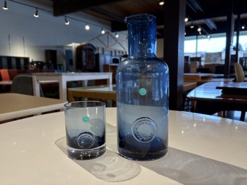 TIFFANY & CO Made in England Lead Crystal Carafe and Water Glass