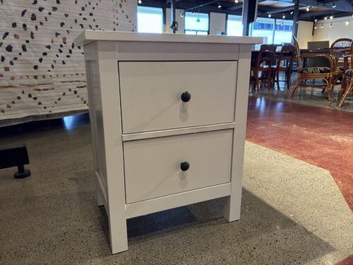 IKEA Hemnes Two Drawer Nightstand - White