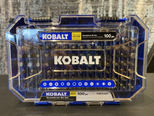 NEW! KOBALT 100 Pc Screwdriver Bit Set