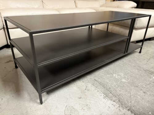 WEST ELM Profile Modern Industrial Metal Sofa Table