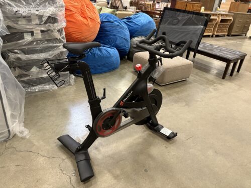 PELOTON Stationary Cross Training Bike with 21" Monitor and Men's Size 10.5 Biking Cleats