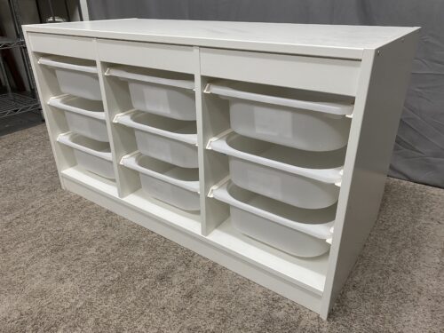 IKEA Trofast White Storage Cubby w/ Boxes