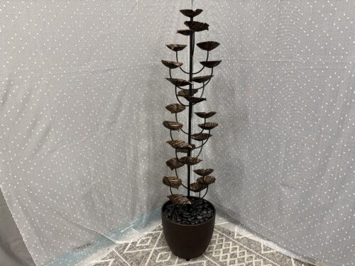 5' Decorative Bronze Leaf Cascading Fountain