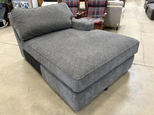 LA-Z-BOY Dark Heathered Grey Single Arm Wide Seat Chaise