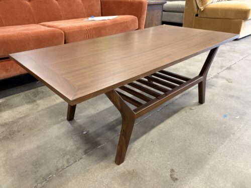 JOYBIRD Cullen Mid-Century Style Coffee Table with Walnut Veneer