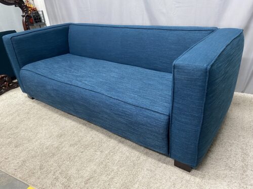 NOBLE HOUSE Bartman Dark Blue Fabric Loveseat