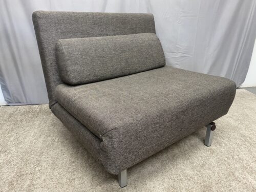 MOBITAL Iso Swivel Chairbed in Silver Tweed
