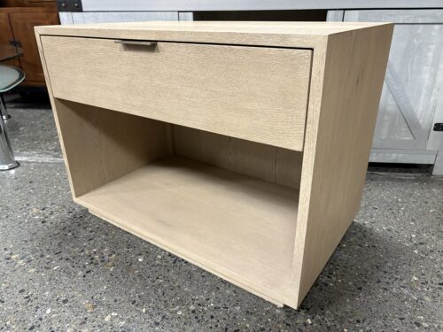 RESTORATION HARDWARE Montecito Greige Oak Open Nightstand