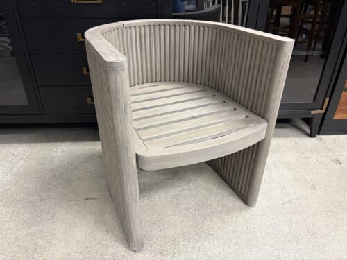 RESTORATION HARDWARE Byron Aged Teak Open Base Dining Armchair