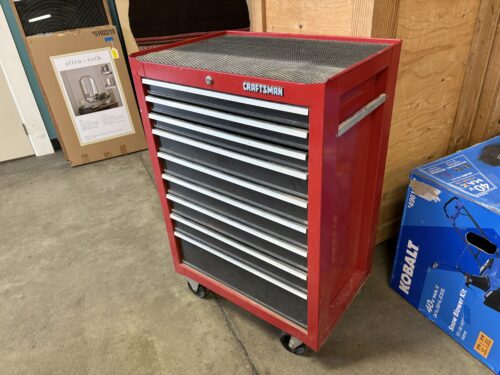 CRAFTSMAN Red 9 Drawer Tool Cabinet with Lock and Key