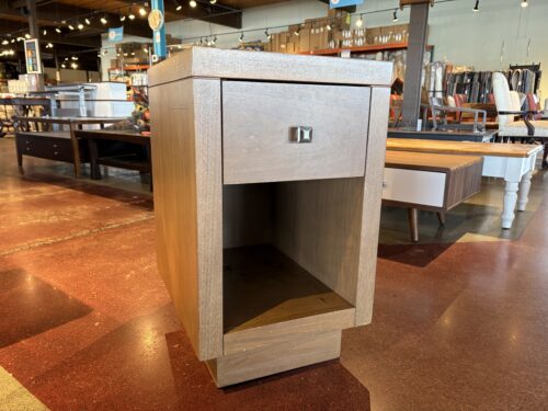 HOME MERIDIAN Modern Blocky Single Drawer Nightstand