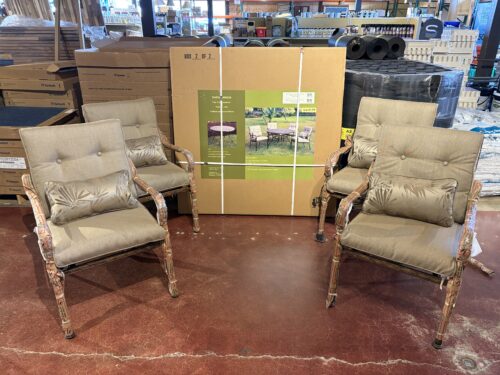 NEW! TAHITIAN BREEZE 5 Piece Cast Aluminum Patio Set