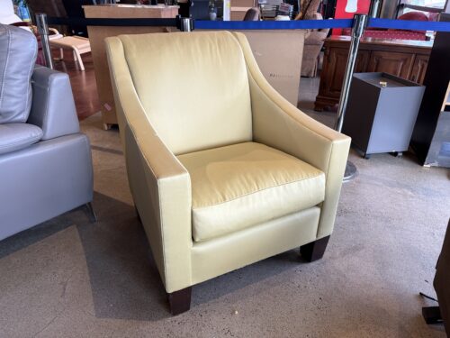 BARBARA HYDE EVANS DESIGN Lemon Lime Silky Accent Chair