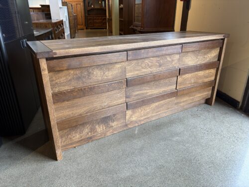 FILBAR FURNITURE Wood Grain Nine Drawer Dresser