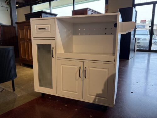Rolling Kitchen Island Cart with Extendable Tray