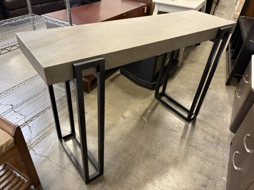 Modern Industrial Console Table with Sleek Metal Base