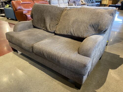 MICHAEL NICHOLAS Brown Deep Seat Sofa with Curved Arms