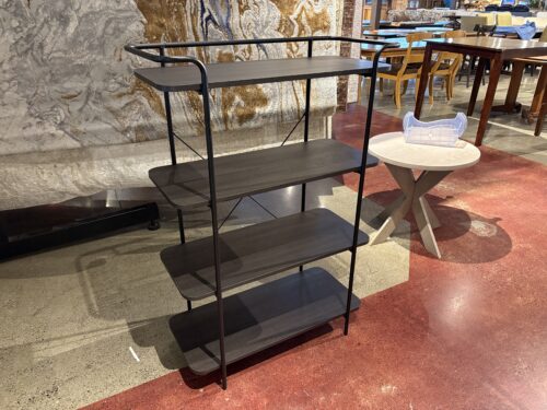 Four Tier Etagere Metal Frame Bookcase