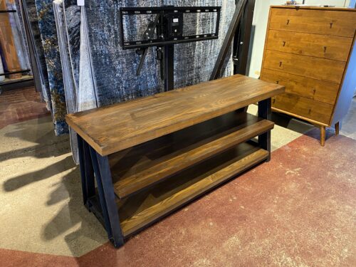 WHALEN FURNITURE Mercer 60" Brown 3-Tier Tv Stand