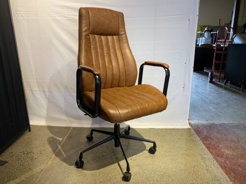WORKLIFE Laconia Ergonomic Leather Swivel Manager Chair