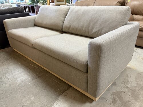 BLUEGROUND Modern Light Grey Track Arm Sofa